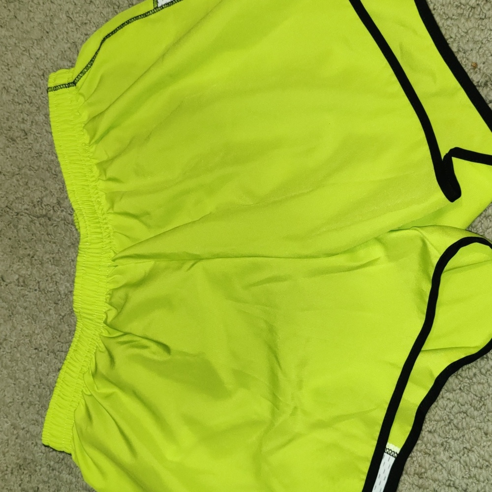 Ladies Vibrant Athletic Shorts W Zipper Hidden Pocket